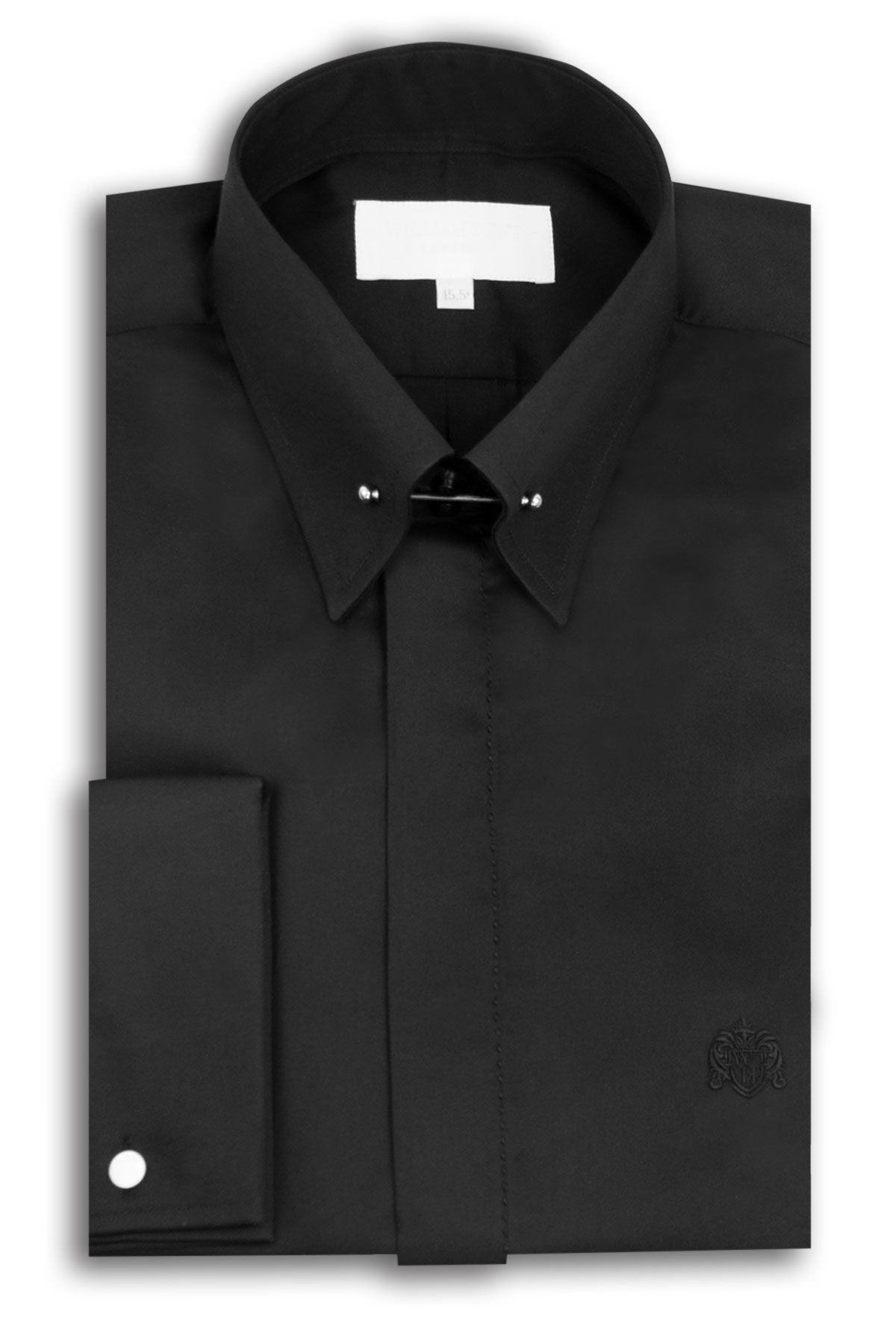 Black Point Pin Collar Shirt – William ...